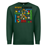 Sports Green autism awareness Premium Sweatshirt - JahusDesignShop