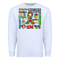 White autism awareness Premium Sweatshirt - JahusDesignShop