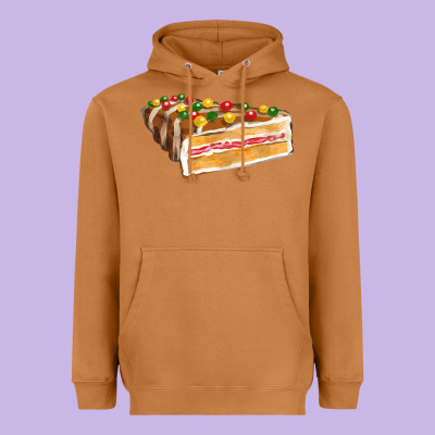 Chocolate Christmas Cake Fa Element Heavyweight Hoodie Designed By Fadigitalartstudio