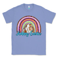 Colony Blue happy easter rainbow bunny Classic Tee - RanaPortraitStore