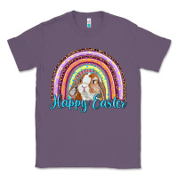 Lavender happy easter rainbow bunny Classic Tee - RanaPortraitStore