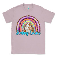 Lilac happy easter rainbow bunny Classic Tee - RanaPortraitStore