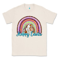Natural happy easter rainbow bunny Classic Tee - RanaPortraitStore