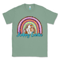 Sage happy easter rainbow bunny Classic Tee - RanaPortraitStore