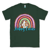 Sports Green happy easter rainbow bunny Classic Tee - RanaPortraitStore