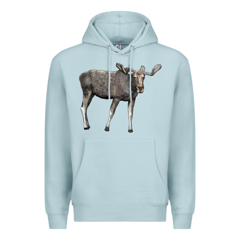 Moose Buck Deer Premium Hoodie by LillyAllenDesigns | Teevron