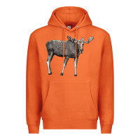 Carrot Moose Buck Deer Premium Hoodie - LillyAllenDesigns