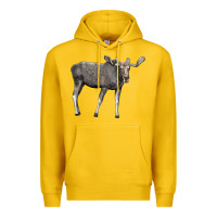 Lemon Moose Buck Deer Premium Hoodie - LillyAllenDesigns