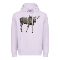 Lilac Moose Buck Deer Premium Hoodie - LillyAllenDesigns