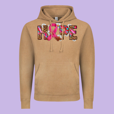 Hope And Cancer Ribbon Vintage Hoodie Designed By Adodesignshop