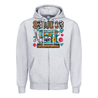 Heather Grey sewing life Zipper Hoodie - Zillion Design Studio