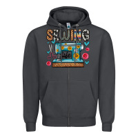 Smoke sewing life Zipper Hoodie - Zillion Design Studio