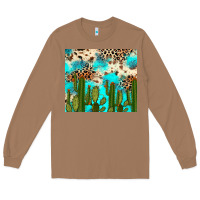 Toasted Coconut cactus turquoise leopard cowhide tumbler rana Long Sleeve Tee - RanaPortraitStore