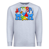 Heather Grey autism mom Premium Sweatshirt - JahusDesignShop