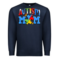 Navy autism mom Premium Sweatshirt - JahusDesignShop