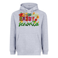 Heather Grey sassy senorita Heavyweight Hoodie - HRA Design Shop
