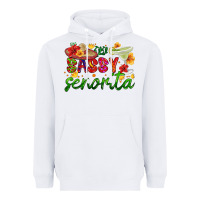 White sassy senorita Heavyweight Hoodie - HRA Design Shop