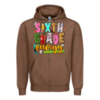 Chestnut sixth grade energy Zipper Hoodie - texasbilliewilder