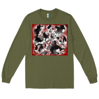 Army Green cowhide glitter tooled leather Long Sleeve Tee - RanaPortraitStore