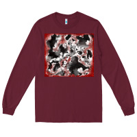 Burgundy cowhide glitter tooled leather Long Sleeve Tee - RanaPortraitStore