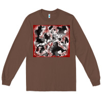 Chestnut cowhide glitter tooled leather Long Sleeve Tee - RanaPortraitStore