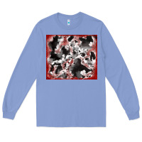 Colony Blue cowhide glitter tooled leather Long Sleeve Tee - RanaPortraitStore
