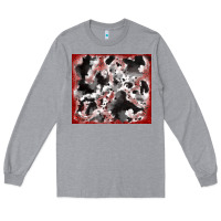 Heather Grey cowhide glitter tooled leather Long Sleeve Tee - RanaPortraitStore