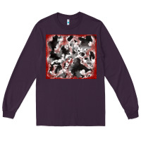 Plum cowhide glitter tooled leather Long Sleeve Tee - RanaPortraitStore
