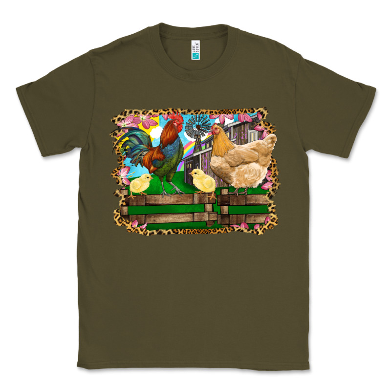 Happy Easter Rooster Chicken And Chick Classic Tee by RanaPortraitStore | Teevron