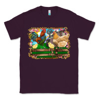 Plum Happy easter rooster chicken and chick Classic Tee - RanaPortraitStore