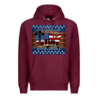 Burgundy god bless america american flag tumbler Premium Hoodie - Jasminsmagicworld