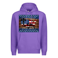 Purple god bless america american flag tumbler Premium Hoodie - Jasminsmagicworld