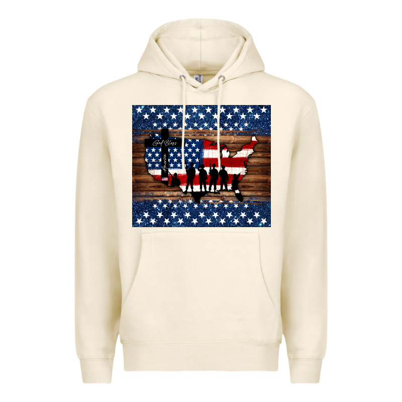 God Bless America American Flag Tumbler Premium Hoodie by Jasminsmagicworld | Teevron