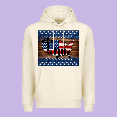 God Bless America American Flag Tumbler Premium Hoodie Designed By Jasminsmagicworld