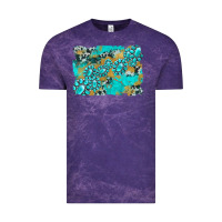 Cloud Purple gemstone cowhide glitter background Vintage Tee - Artiststas
