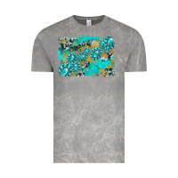 Cloud Rock gemstone cowhide glitter background Vintage Tee - Artiststas
