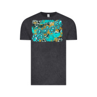 Vintage Black gemstone cowhide glitter background Vintage Tee - Artiststas
