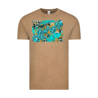 Vintage Coffee gemstone cowhide glitter background Vintage Tee - Artiststas
