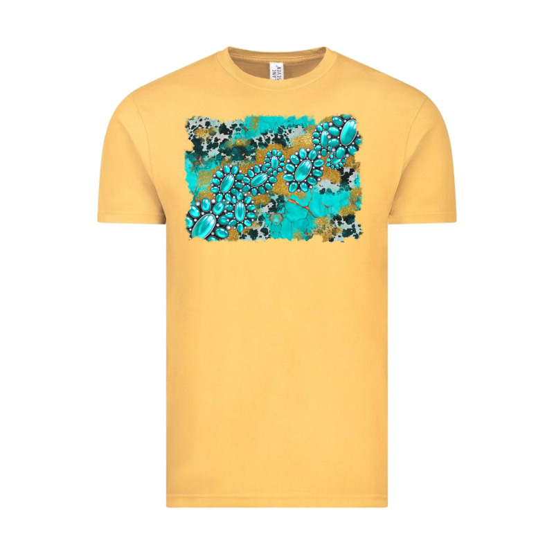 Gemstone Cowhide Glitter Background Vintage Tee by Artiststas | Teevron