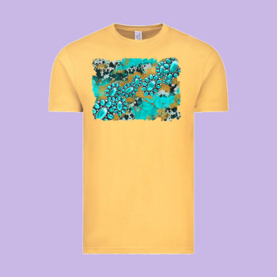 Gemstone Cowhide Glitter Background Vintage Tee Designed By Artiststas
