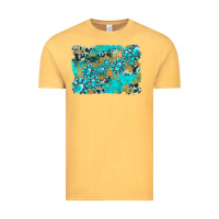 Vintage Mustard gemstone cowhide glitter background Vintage Tee - Artiststas