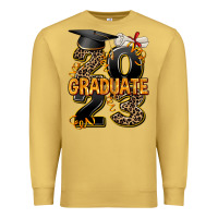 Antique Gold 2023 graduate leopard Premium Sweatshirt - AdoDesignShop