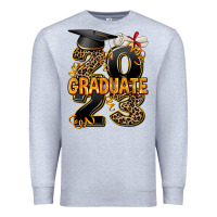 Heather Grey 2023 graduate leopard Premium Sweatshirt - AdoDesignShop