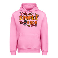 Fuchsia Pink i only smoke the good stuff Urban Hoodie - MaliasSmallBusiness
