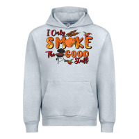 Heather Grey i only smoke the good stuff Urban Hoodie - MaliasSmallBusiness