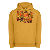 Pigment Peanut Butter i only smoke the good stuff Urban Hoodie - MaliasSmallBusiness