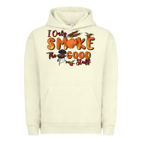 Pigment Pistachio i only smoke the good stuff Urban Hoodie - MaliasSmallBusiness