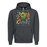 Smoke i have two titles mom and nanny and i rock them bo Zipper Hoodie - Zillion Design Studio