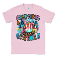 Bubblegum Pink campfires and coctails Classic Tee - Zillion Design Studio