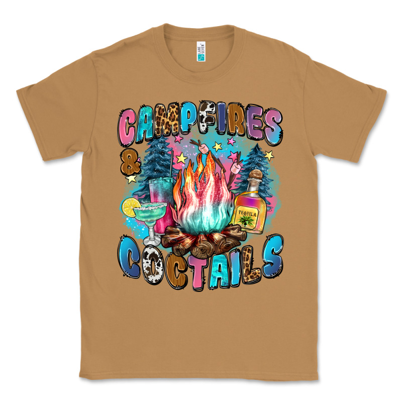 Campfires And Coctails Classic Tee by Zillion Design Studio | Teevron